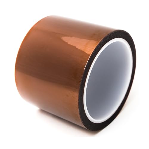 Image of Bertech High-Temperature Polyimide Masking Tape, 1 Mil Thick, 75 mm x 36 Yards - UL Recognized