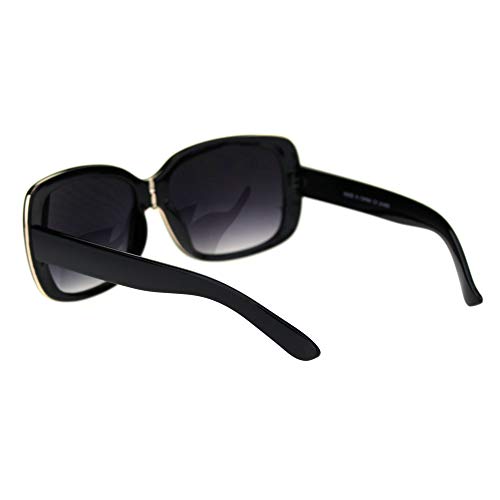 SA106 Womens Mod Designer Fashion Thick Plastic Rectangular Sunglasses4