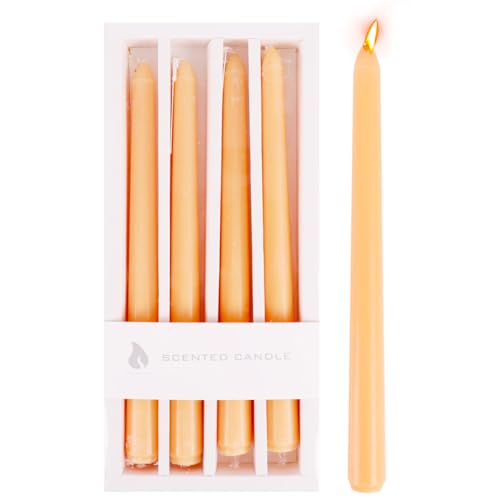 Taper Candles 4 Pack - 10 Inch Dinner Candle Set