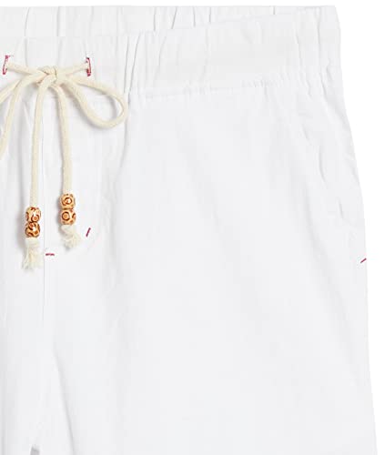 Amazon Essentials Men's Linen Casual Classic Fit Short, White, Large #TOP5