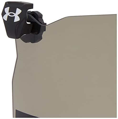 Under Armour Men's Adult Football Eyeshield Visor Shield Wrap Sunglasses, Grey Black, 99/013