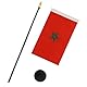 AZ FLAG - Tischflagge Marokko - 15x10 cm Goldene Splitze - Marokkanische Tischfahne 10 x 15 Cm - Flaggen
