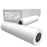 ImagePro Paper Engineering Rolls for HP PageWide Printers, 3" Core (2 Rolls 20 Lb, 36" x 500')