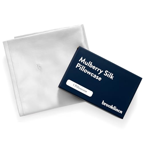 Brooklinen Mulberry Silk Pillowcase – 100% Pure Silk Pillow...