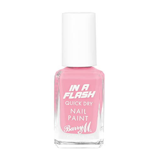 Barry M In a Flash Quick Dry Nail Paint Shade Breezy Blush Quick Dry Nail Polish