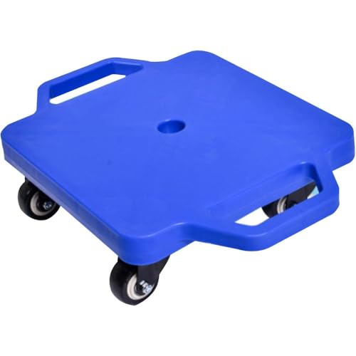 「NexPon」 ハンドル付きジムプラスチックスクーターボード 4輪スクーター プラスチックスクーターボード 回転キャスター付き キッズスクーターボード 屋内および屋外の子供のスポーツ 家庭用屋外ジムスポーツ用感覚バランストレーニングデバイス (40*53