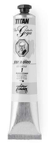 Colores Blancos Óleo Goya Titan - Tubo 200 mL, 1-Blanco Titanio