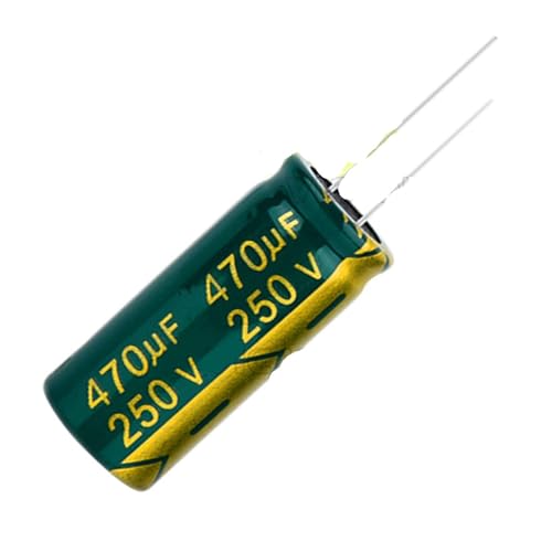 Condensateur 470UF 250V 18x40mm électrolytique de rechange pour réparation alimentation - 2pcs