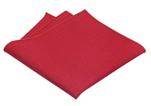 Image of Mens Linen Tie Set - Solid Necktie with Pocket Square