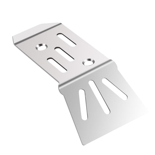 Image of Stainless Steel Front & Rear Skid Plate Bottom Chassis Armor Cover Upgrade Parts for 1 /18 Arrma Granite Grom Typhon Grom Mega 380