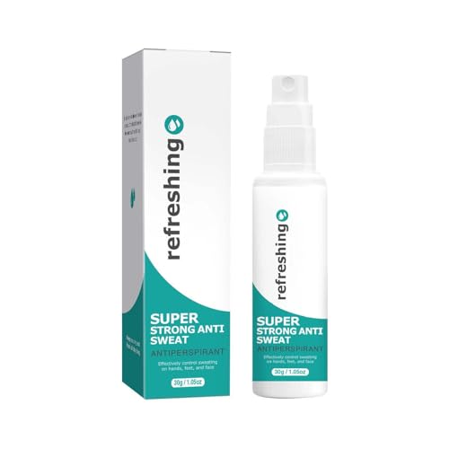 Antitranspirant Deo Spray gegen starkes Schwitzen I Anti Schweiß Deo bei Hyperhidrose mit Langzeitschutz, Schwitzen am Kopf, schwitzige Hände für Männer & Frauen (1)