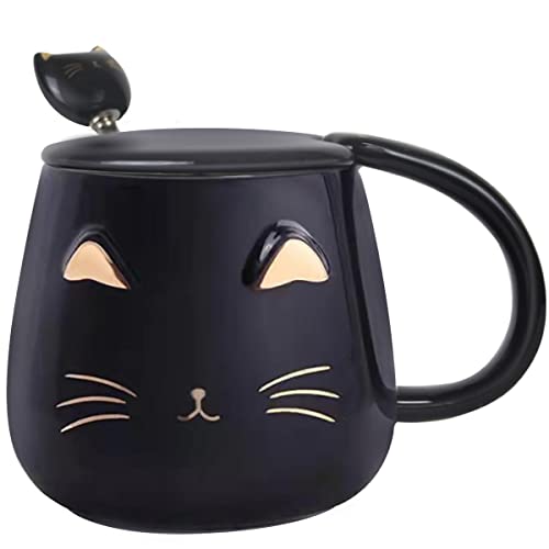 Yuwu Cat Mug Cute Coffee Mug gifts for cat lovers Ceramic Cup, No...