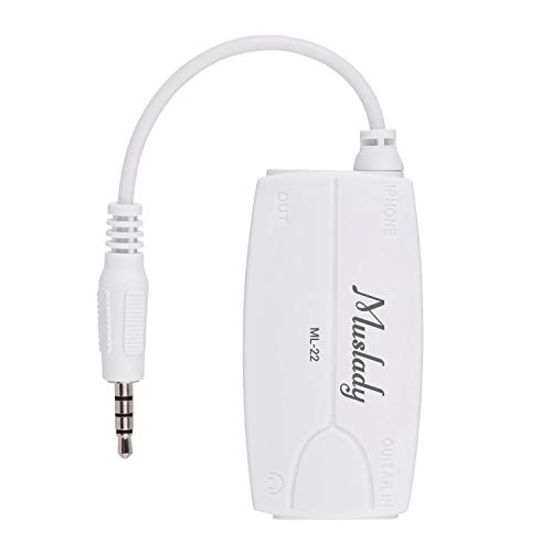 EastdallAdaptador Conversor De Música,ML-22 Guitar Audio Interface Connector Converter for Electric