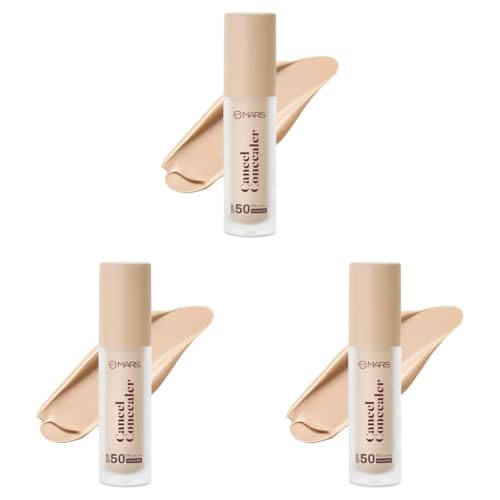 Image of MARS SPF50 PA++++ Cancel Concealer with Radiant Natural Finish (6.0 ml) (04-NEUTRAL CHARM) | Lightweight | Medium to High Coverage | Long-Lasting & Multi-Purpose | Crease Resistant (Pack of 3)
