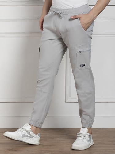 Image of Dennis Lingo Men's | Solid | Mid Rise | Relaxed Fit | Cargo Joggers