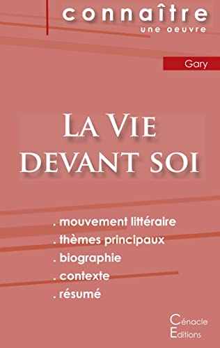 Fiche de lecture La Vie devant soi de Romain Gary (Analyse littÃ©raire de rÃ©fÃ©rence et rÃ©sumÃ© complet) (French Edition)
