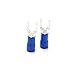 BokWin SV1.25-4S 22-16AWG Blue Insulated Fork Spade Wire Connector Electrical Crimp Terminal 500Pcs