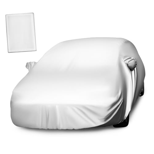 Housse voiture XL Gatuida argentée pour protection contre la neige et le vent