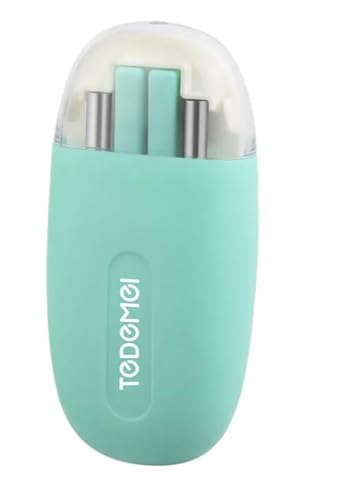 Image of Baby Self Feeding Spoon and Fork Set with Travel Case Stainless Steel Kids Cutlery Toddler Training Utensils Color as per Stock (Cutlery Set)
