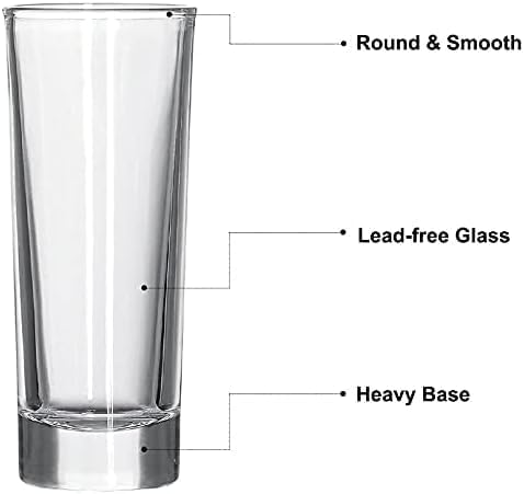 Image of WRINGO Shot Glass for Espressos, Spirits & Liquors,Whiskey, Vodka Shot, Tequila Shot, Wine Tasting, Cocktail Pour, Bar Accessory & Home Decor Parties Glasses Set of 6 (WR-02)