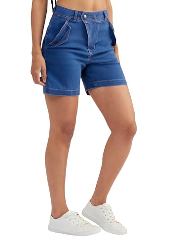 Image of Dolce Crudo Women's High Rise Denim Shorts - Relaxed Fit