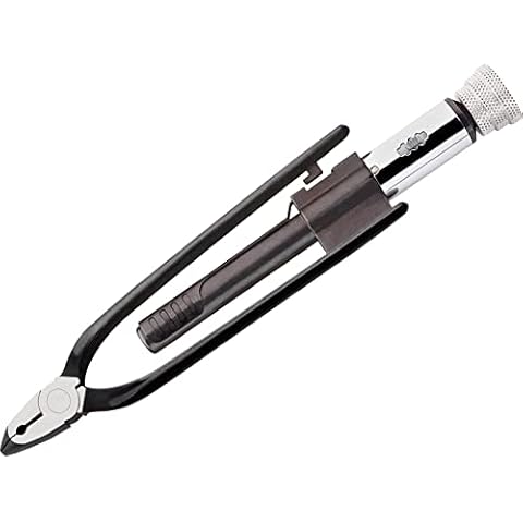 Stahlwille 65751220 Wire Twisting Plier, Made of Chrome Vanadium w/Gunmetal Finish on Head and Handles, w/Side Cutter & Serrated Jaws for Positive Grip, For Wire Locking of Metal Fasteners, L.230 mm Cover
