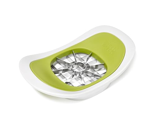 Joseph Joseph Nest Press 2-en-1 Cortador de Fruta, Manzanas y Patatas Fritas en Acero Inoxidable, 8 Cuchillas, sin BPA, Apto para Lavavajillas