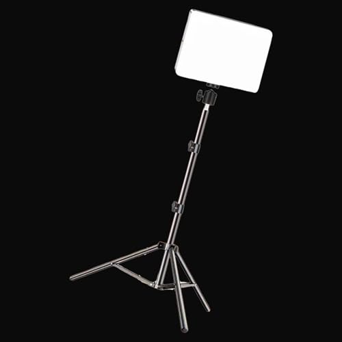 Kit de panel de luz LED para fotografía con trípodes ajustables y soporte RGB 5