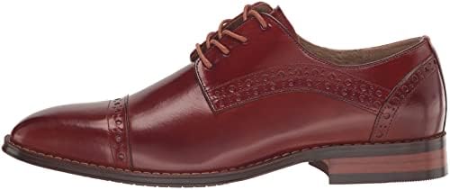 STACY ADAMS mens Garrett Cap Toe Oxford, Cognac, 10.5 US | Image 7