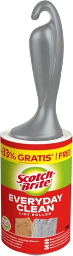 Scotch-Brite Rodillo Quitapelusas de Uso Diario Everyday Clean - 1 Rollo de 75 Hojas - Funciona Muy Bien en Pelo de Mascotas, Ropa, Muebles y más