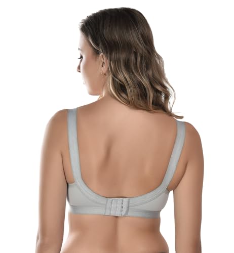 Image of Viral Girl Women's Wire-Free Cotton Hosiery Bra | Non-Padded, Full Coverage, Adjustable Straps | Soft Comfortable Innerwear with Hook & Eye Closure for Everyday Use