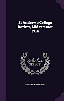 Hardcover St Andrew's College Review, Midsummer 1914 Book