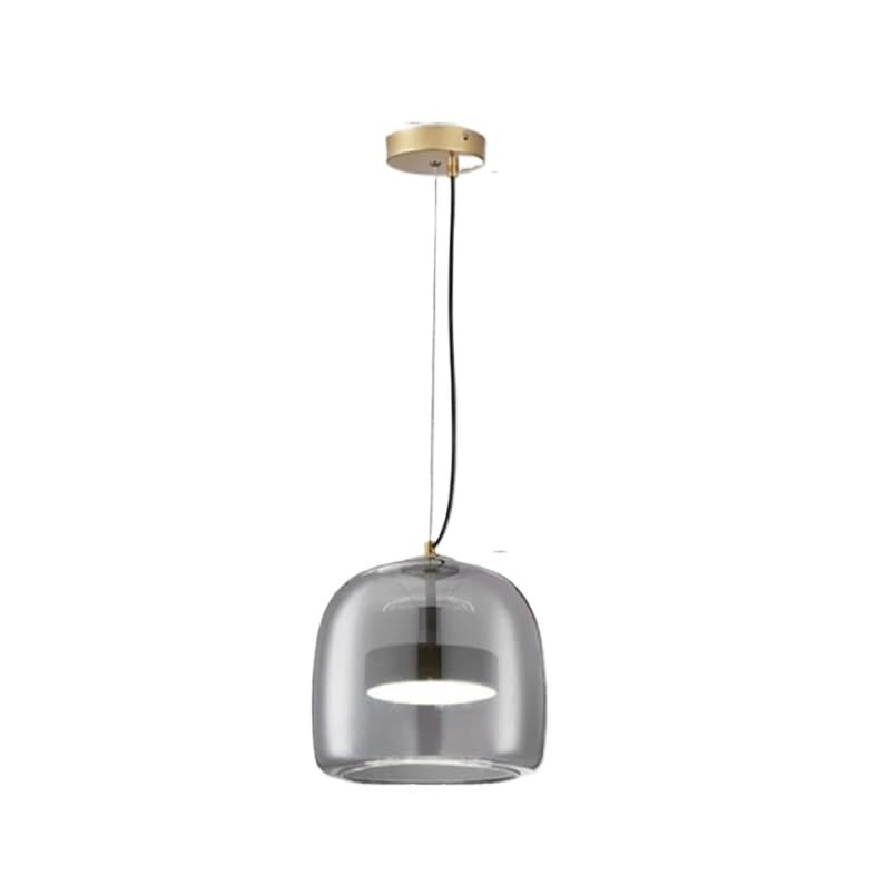 Suspension nordique grise idéale pour illuminer une table de restaurant ou bar