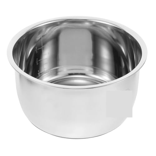Olla interior de repuesto compatible con fondo grueso para arrocera multiusos 3