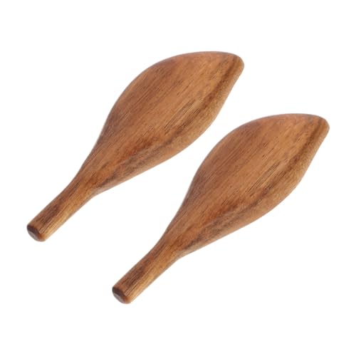 PRETYZOOM 2pcs Irregular Wood Coffee for Measuring Coffee and Lightweight Practical Design for Daily Use and Travel for Camping
