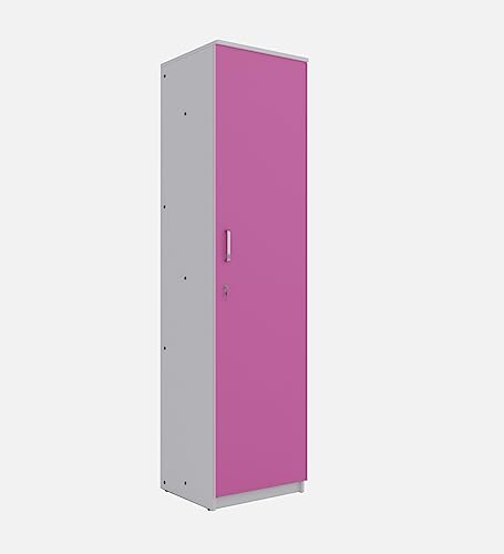 Image of COUCH CULTURE Adona Engineered Wood Wardrobe for Clothes with 1 Door | Storage Organizer | Storage Cabinet for Kitchen | Multipurpose Almirah for Bedroom, Living Room | 1 Year Warranty - Pink