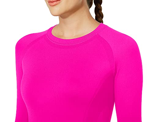Image of MathCat Workout Shirts for Women Long Sleeve, Workout Tops for Women, Quick Dry Gym Athletic Tops,Seamless Yoga Shirts XS-XL