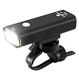 ROCK BROS Bike Headlight Bike Light Front USB Rechargeable Bicycle Headlight 400 Lumen IPX5 Waterproof Bike Lights 4 Modes Bright Headlights
