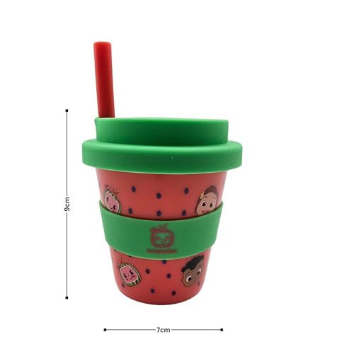 HOX CoComelon Babyccino Travel Cup for Kids, 100ml Reusable Cold Drink Cup, BPA-Free, Spill-Resistant with Lid - Image 3