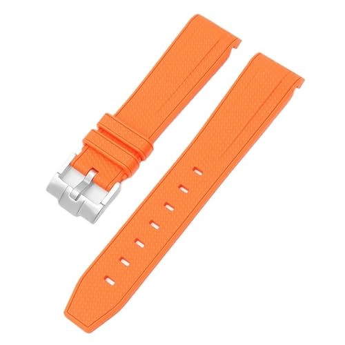 Bracelet montre orange 20mm incurvé pour vos aventures urbaines et estivales