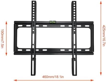 Fixed Flat Panel TV Frame Strong Load-Bearing Capacity TV Wall Mount Cold Rolled Steel Home TV Accessories(425x460mm) image 4
