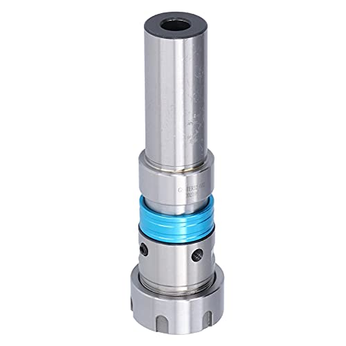 Porta Pinzas Collet Chuck Holder, Barra Extensible para Roscar, Mango Redondo, Tapa Flotante, ER32, Acero 20CrMrTi   Alta Dureza, Protección del Torneado, Ideal para Uso en CNC (GS TER32 D32)