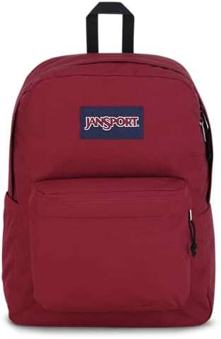 JanSport Superbreak 26 Ltrs Backpack with Water Bottle Pocket (Russet Red)