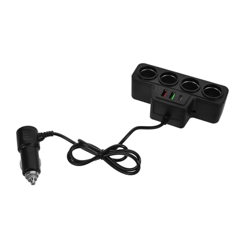 Cargador de coche USB rápido CVUTOVO: divisor portátil para viajes y trayectos diarios