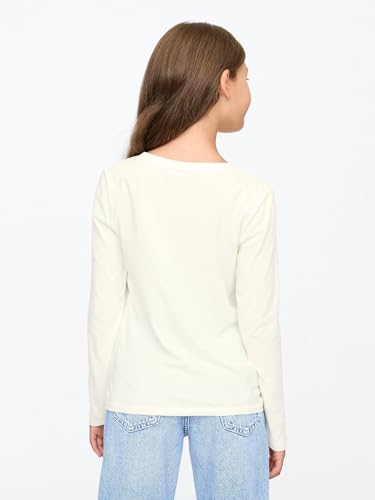 Image of Gap Girls Long Sleeve Logo Tee T-Shirt