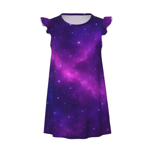 Augenstern Flutter Sleeve Nightgown Pajama Gown Starry Night Easy Pull-On Sleepwear Nightdress