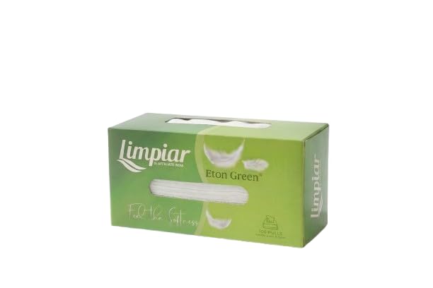 Facial Soft Tissue Paper Box | Ultra Soft & Gentle Tissues | 2-Ply | 100 Pulls | Skin-Friendly & Absorbent | For Home, Office & Car Use (100 Pulls (Pack of 1), Eton Green)-image-19