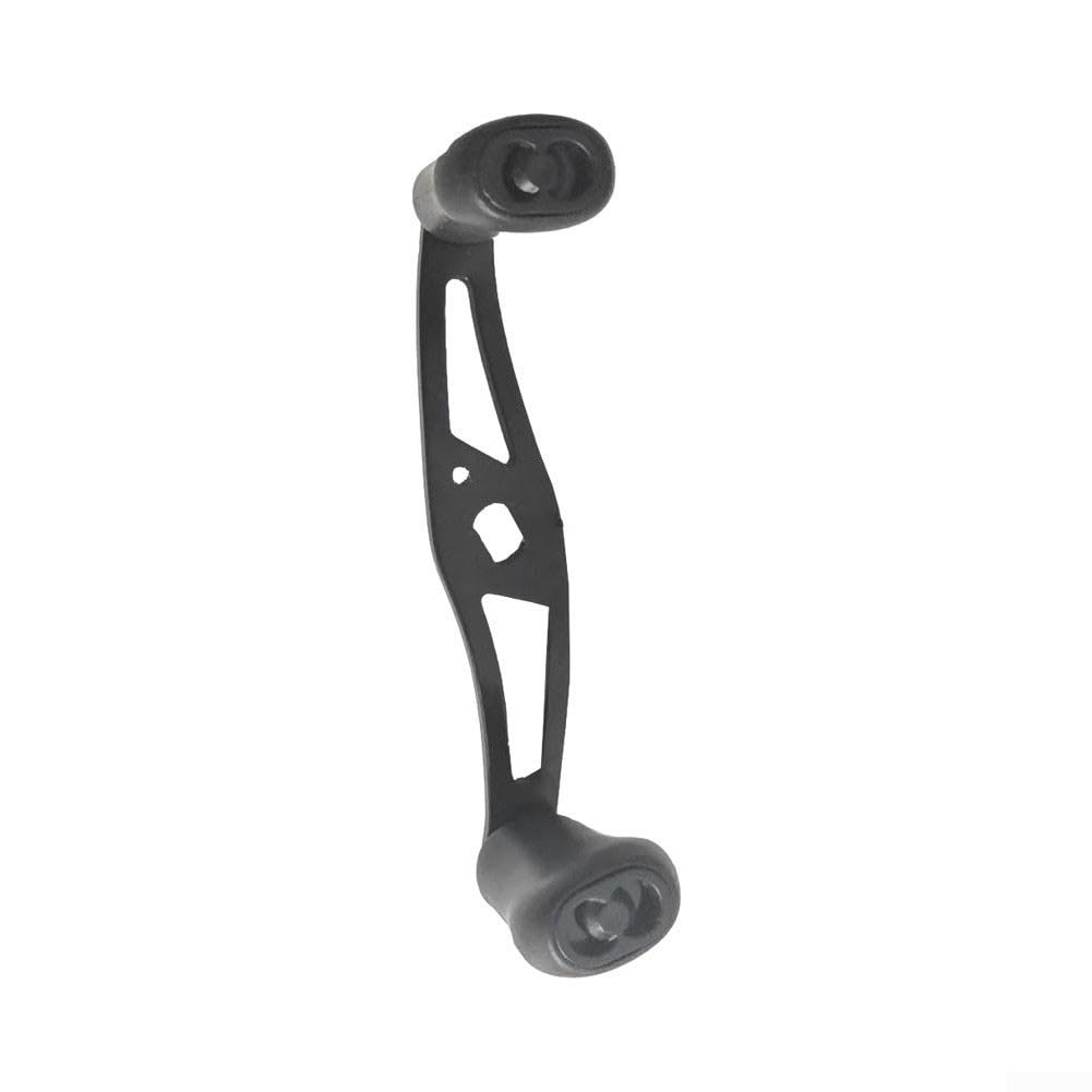 ZMdooreasy Fishing Reel Handle Replacement with 105mm Extended Crank and Ergonomic Non-Slip Knob, For 5x8mm Square Hole Baitcasting Reels for Freshwater and Saltwater Fishing(Black)