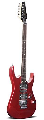 Guitarra Eléctrica Deviser L-g5 Roja, Floyd Rose, Con funda