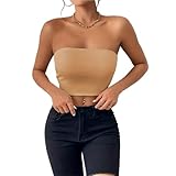 Trägerloses, elastisches, eng anliegendes, sexy BH-Top für Fitness Jogging Yoga(Color1,S)
